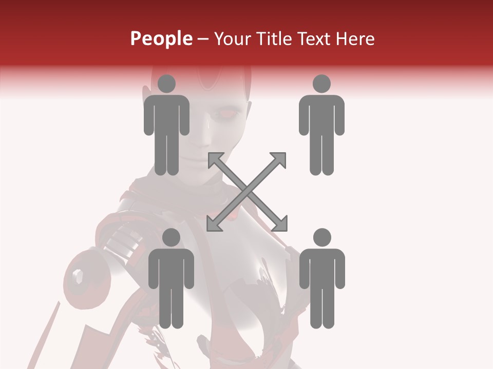 Wallpaper Metal Girl PowerPoint Template