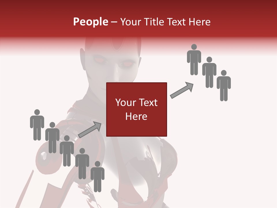 Wallpaper Metal Girl PowerPoint Template