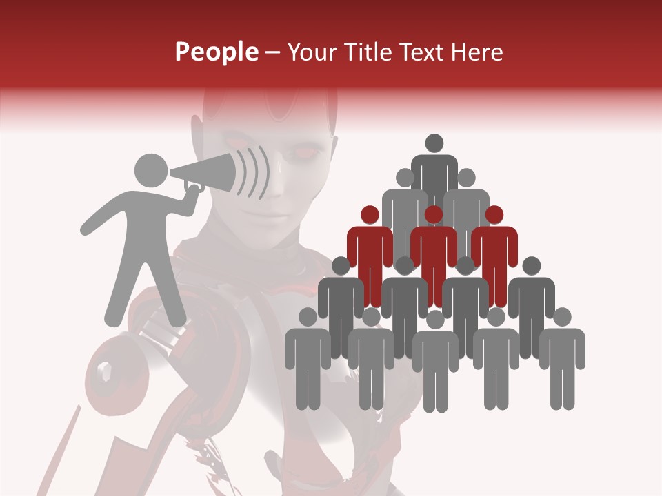 Wallpaper Metal Girl PowerPoint Template