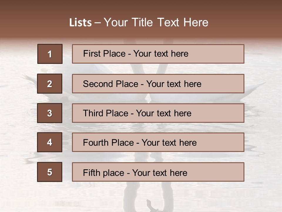 Lake Peaceful Love PowerPoint Template