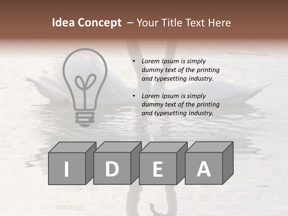 Lake Peaceful Love PowerPoint Template