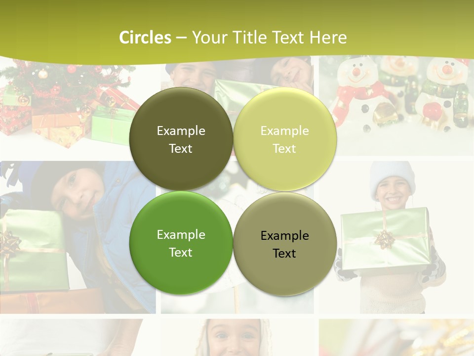 Man Blue Hold PowerPoint Template