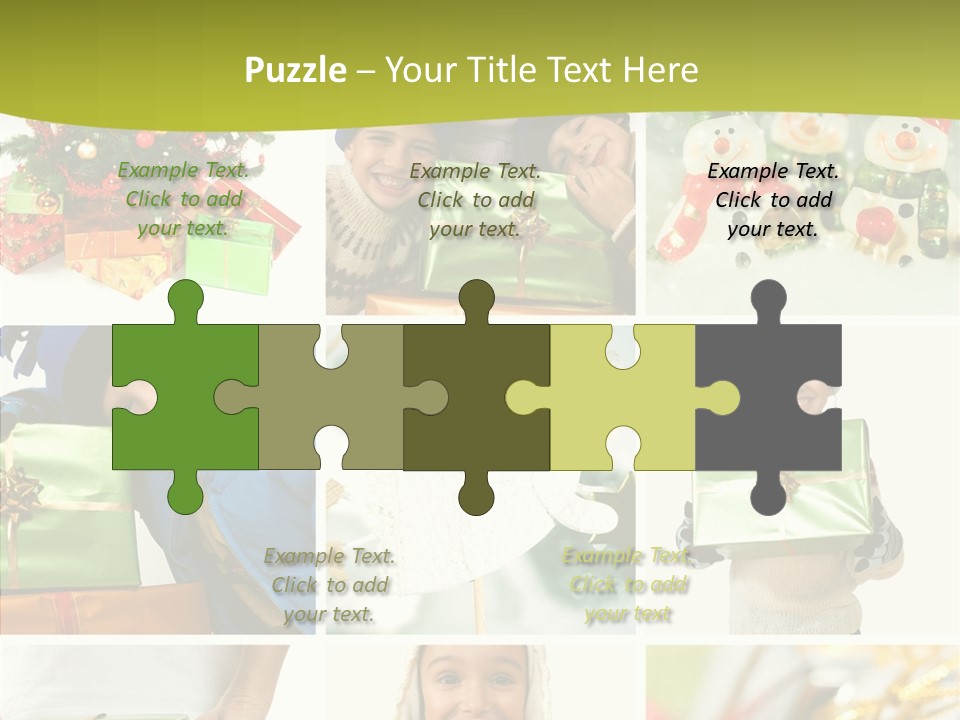 Man Blue Hold PowerPoint Template