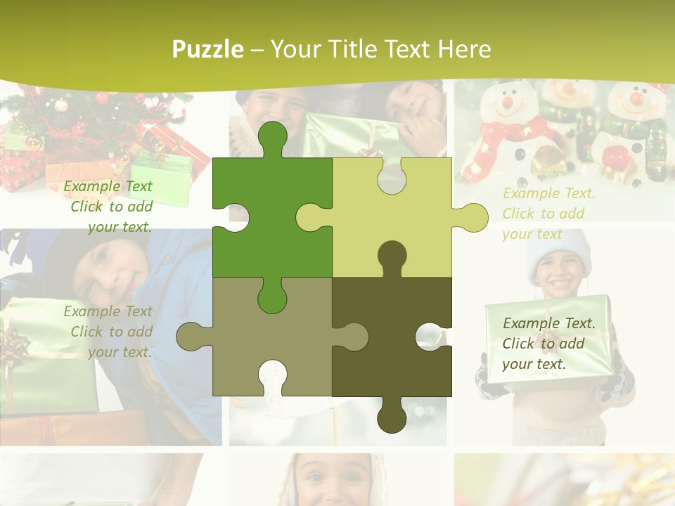 Man Blue Hold PowerPoint Template