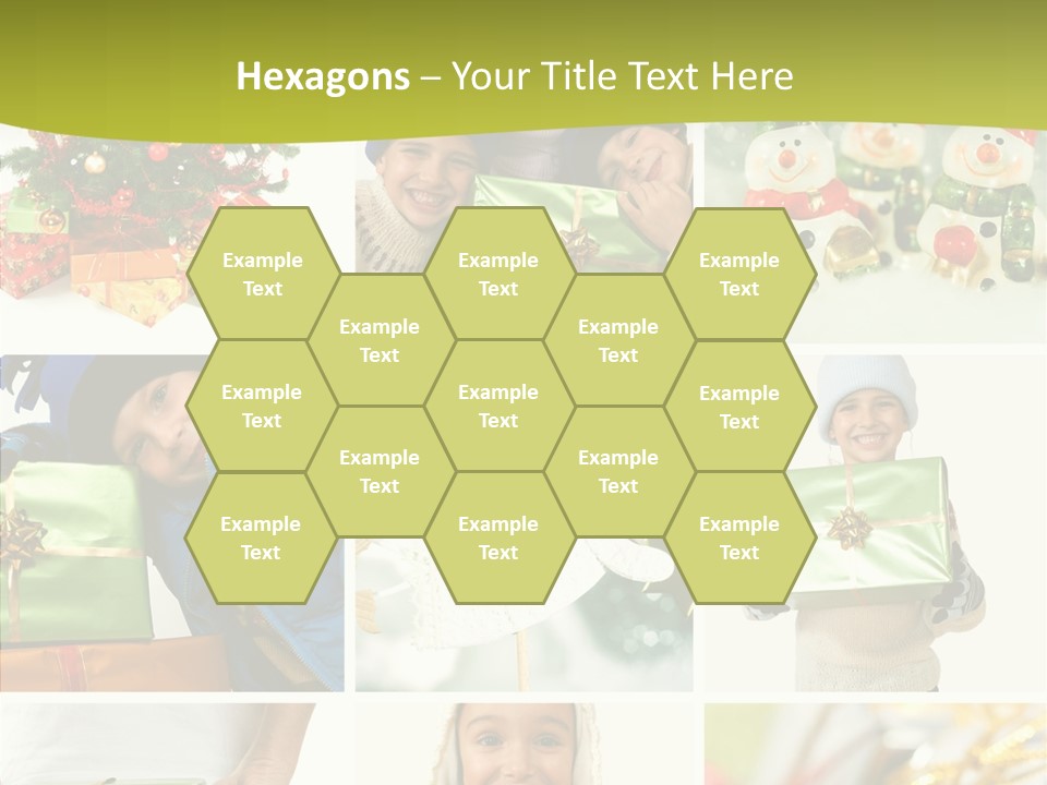 Man Blue Hold PowerPoint Template