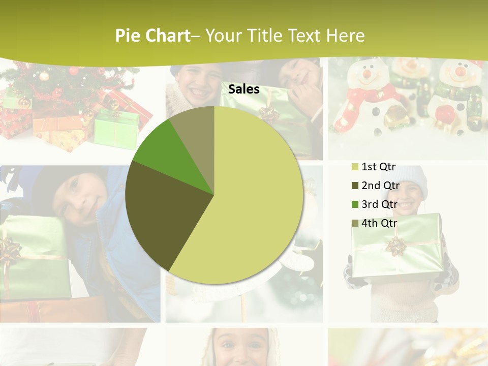 Man Blue Hold PowerPoint Template