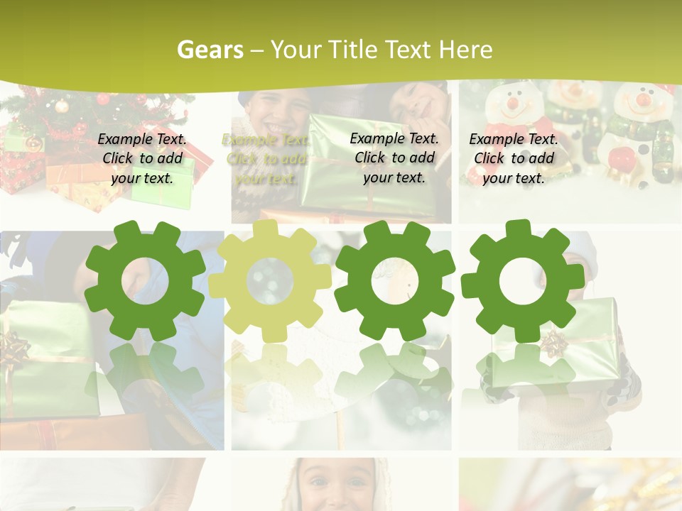 Man Blue Hold PowerPoint Template