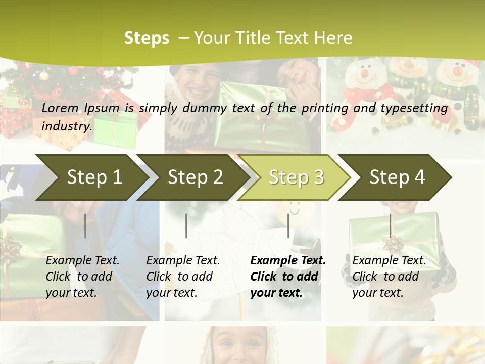Man Blue Hold PowerPoint Template