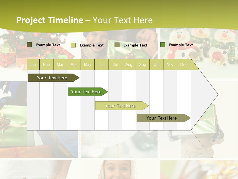 Man Blue Hold PowerPoint Template