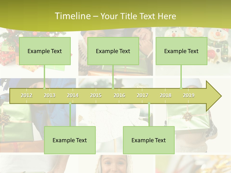 Man Blue Hold PowerPoint Template