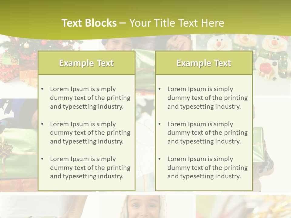 Man Blue Hold PowerPoint Template