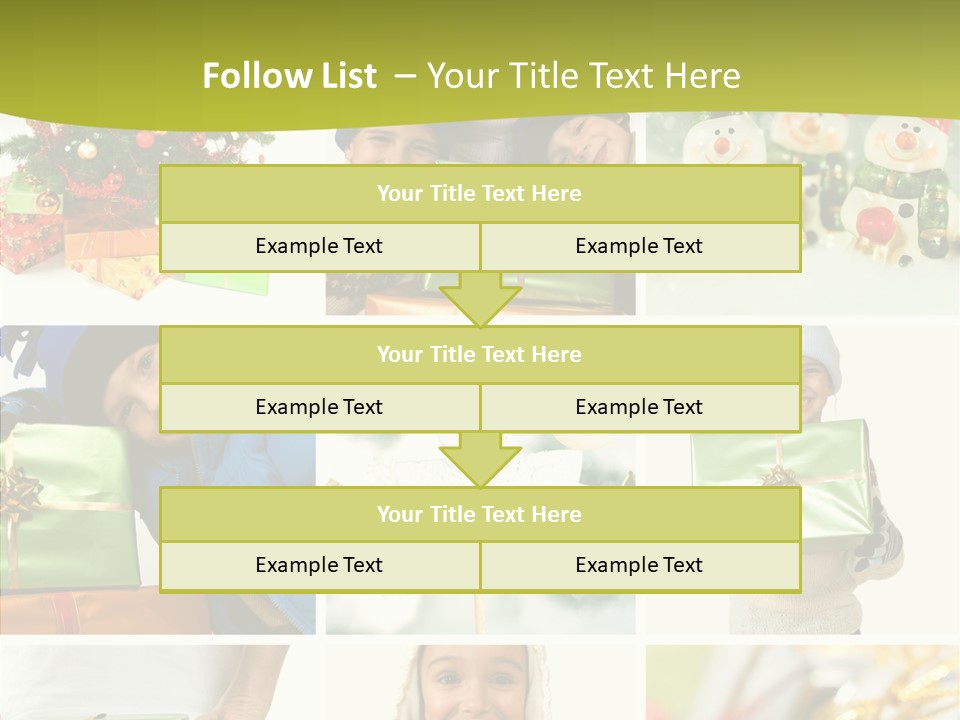 Man Blue Hold PowerPoint Template