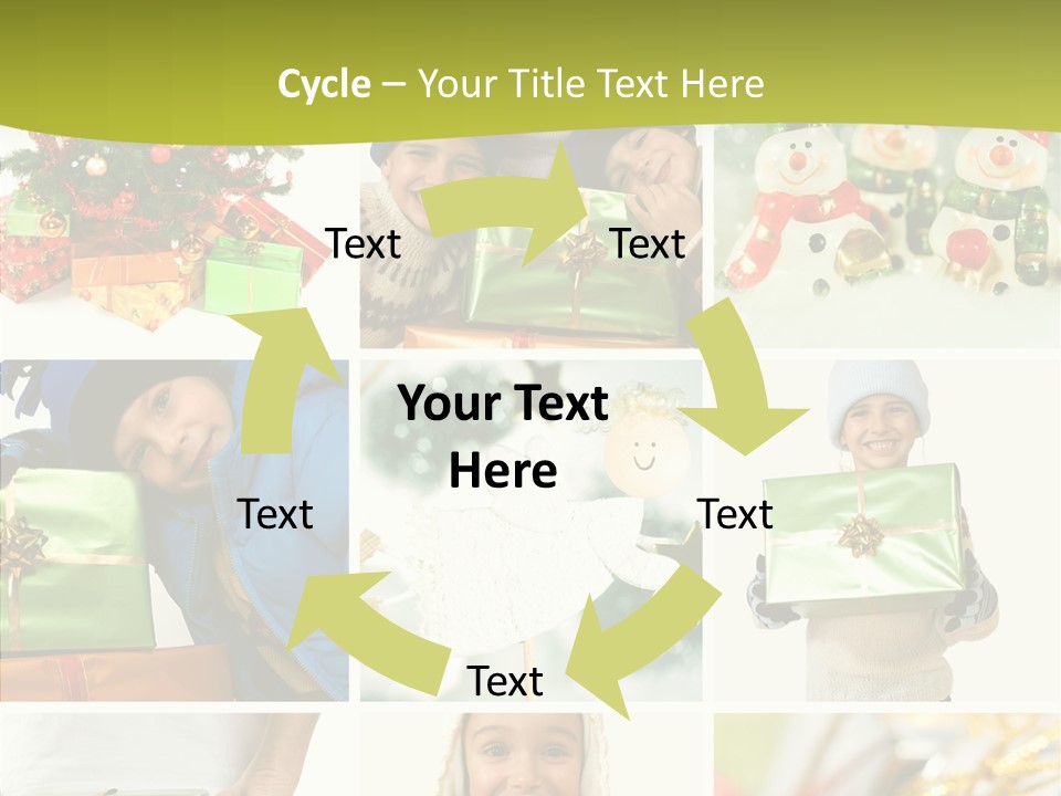 Man Blue Hold PowerPoint Template