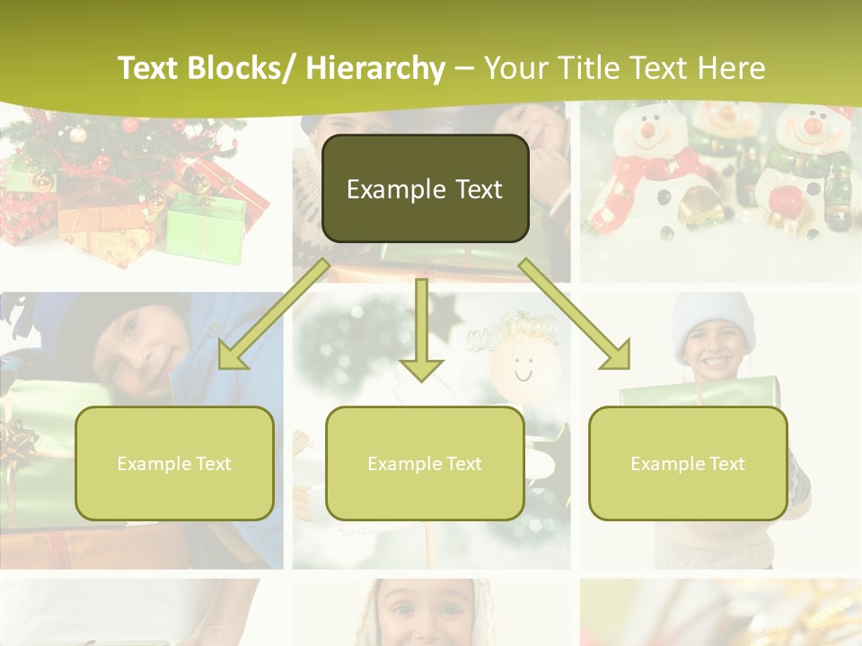 Man Blue Hold PowerPoint Template