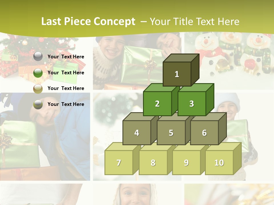 Man Blue Hold PowerPoint Template