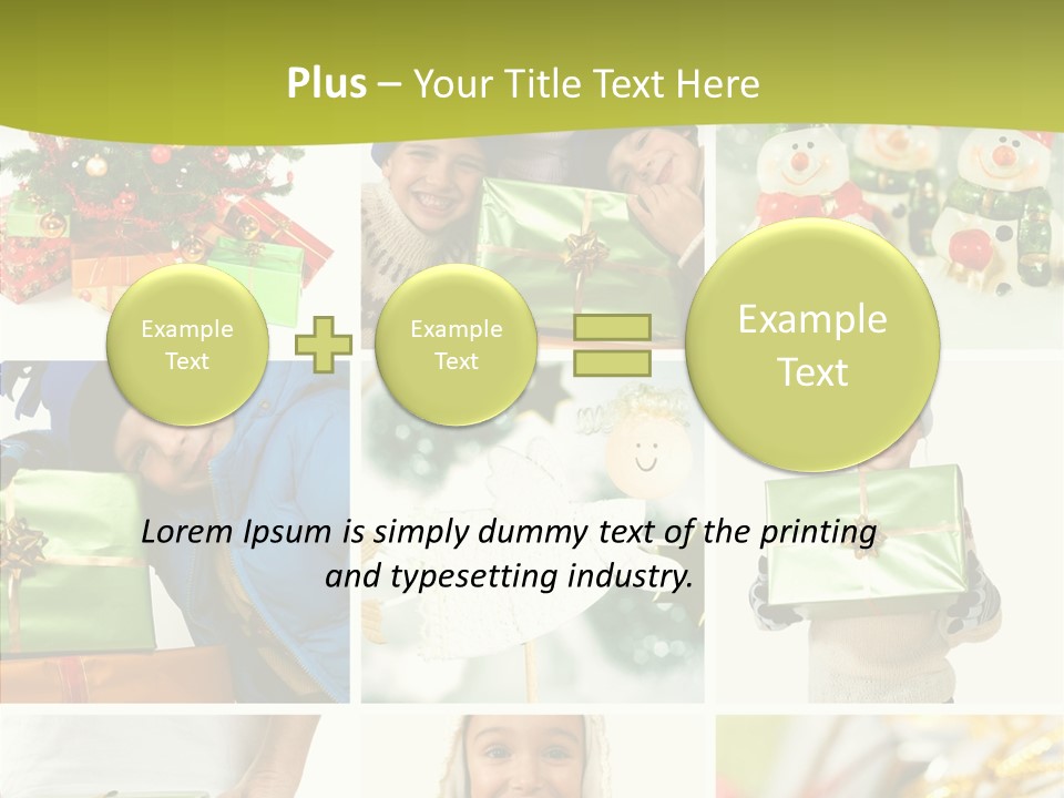 Man Blue Hold PowerPoint Template