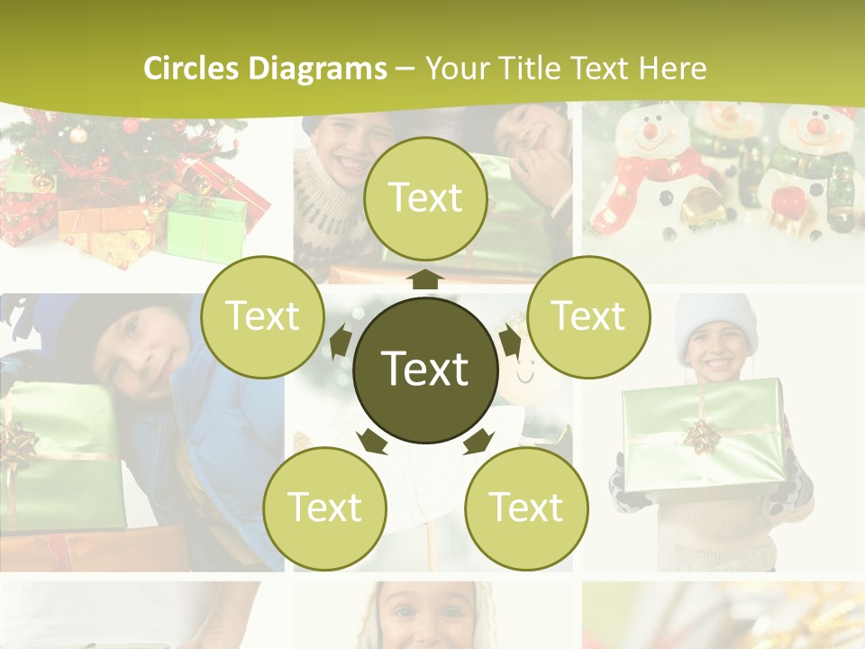 Man Blue Hold PowerPoint Template