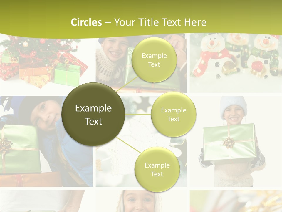 Man Blue Hold PowerPoint Template