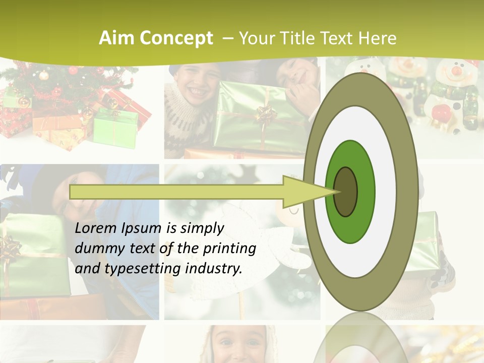 Man Blue Hold PowerPoint Template