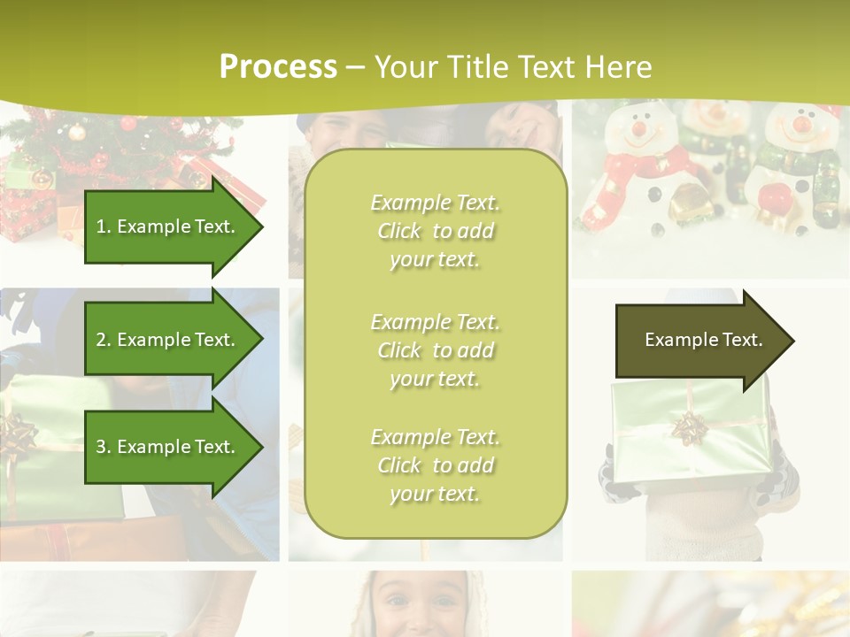 Man Blue Hold PowerPoint Template