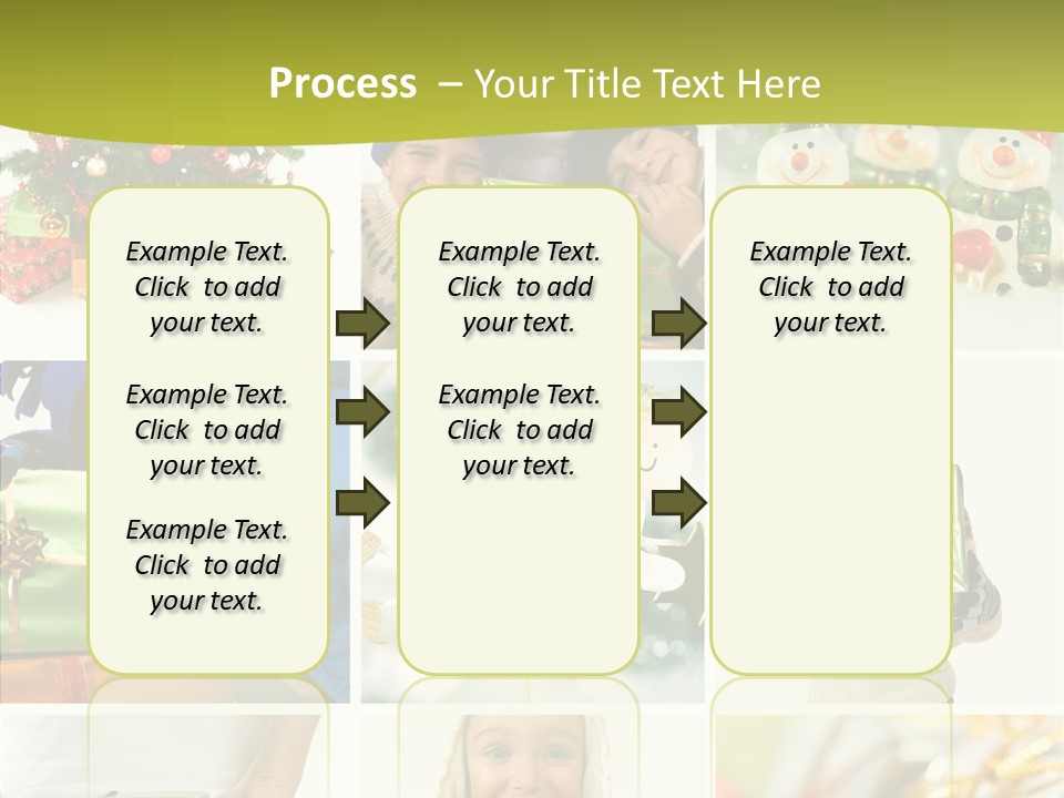 Man Blue Hold PowerPoint Template