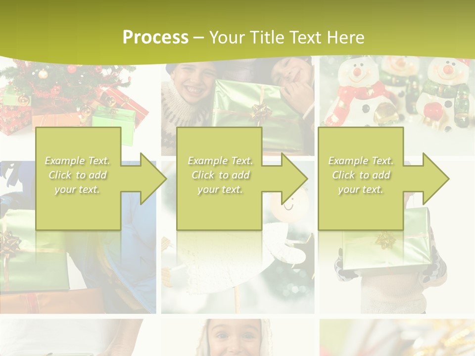Man Blue Hold PowerPoint Template