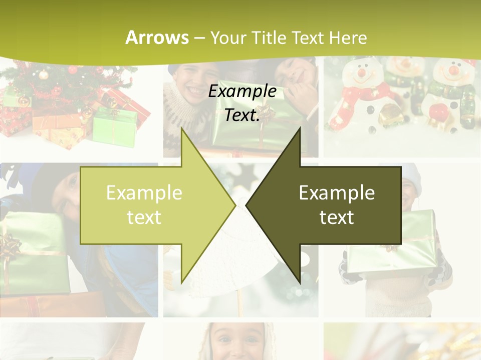 Man Blue Hold PowerPoint Template
