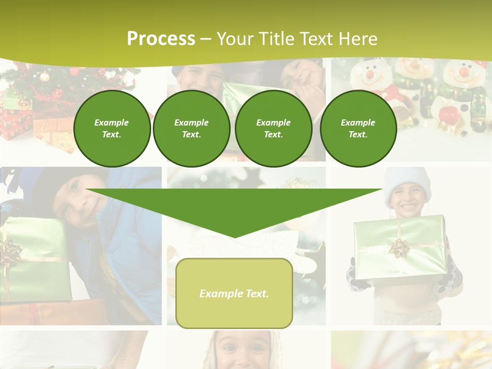 Man Blue Hold PowerPoint Template