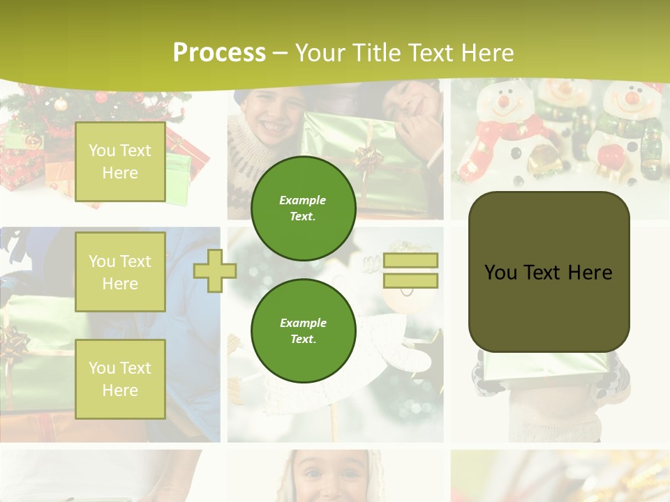 Man Blue Hold PowerPoint Template