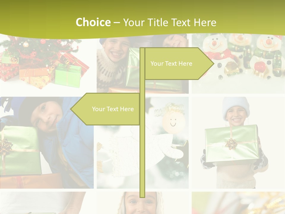 Man Blue Hold PowerPoint Template