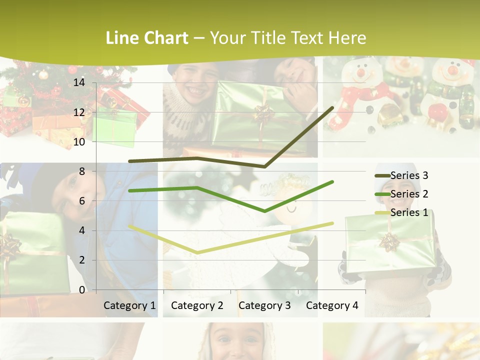 Man Blue Hold PowerPoint Template