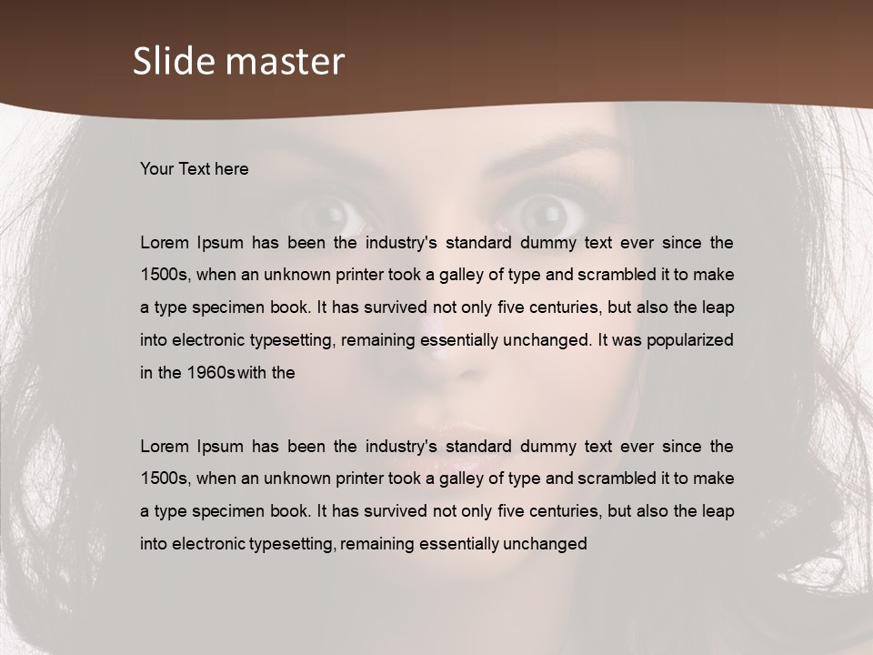 Dessert Isolated Shocked PowerPoint Template