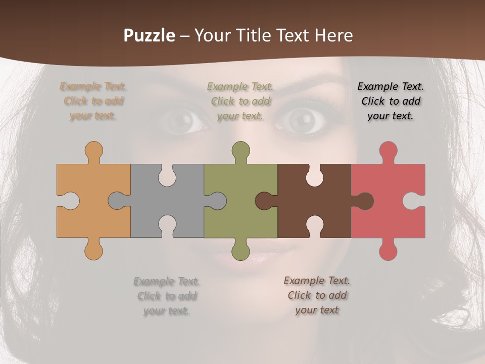 Dessert Isolated Shocked PowerPoint Template