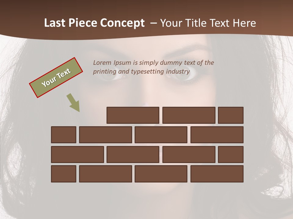 Dessert Isolated Shocked PowerPoint Template