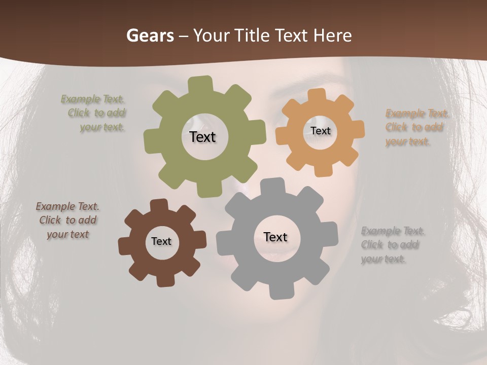 Dessert Isolated Shocked PowerPoint Template