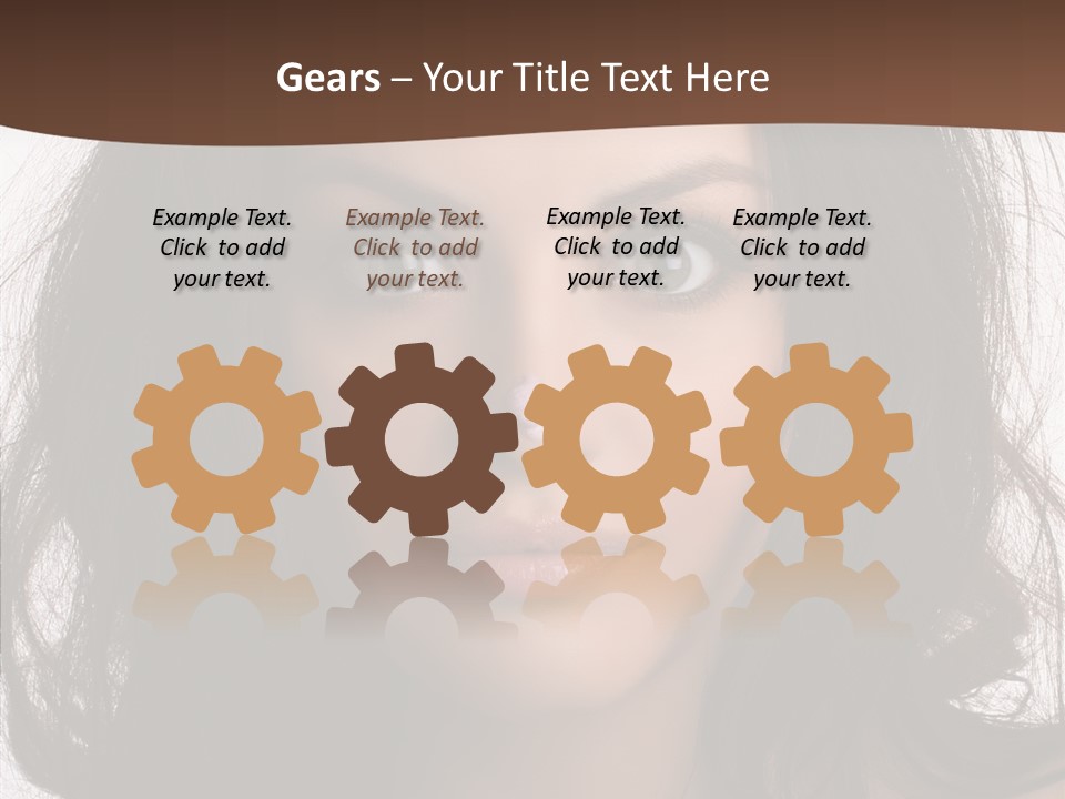 Dessert Isolated Shocked PowerPoint Template