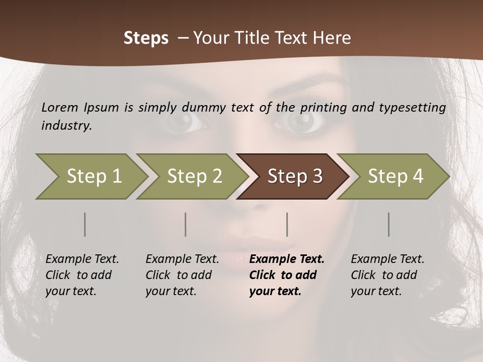 Dessert Isolated Shocked PowerPoint Template