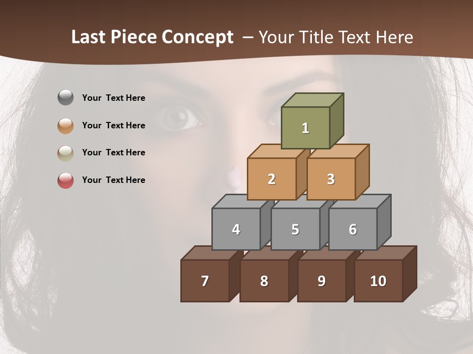 Dessert Isolated Shocked PowerPoint Template