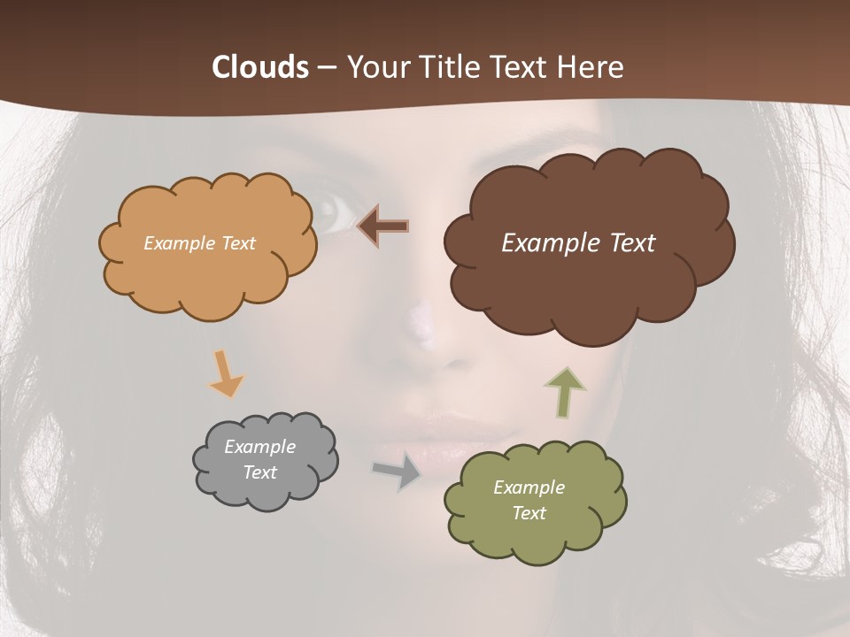 Dessert Isolated Shocked PowerPoint Template