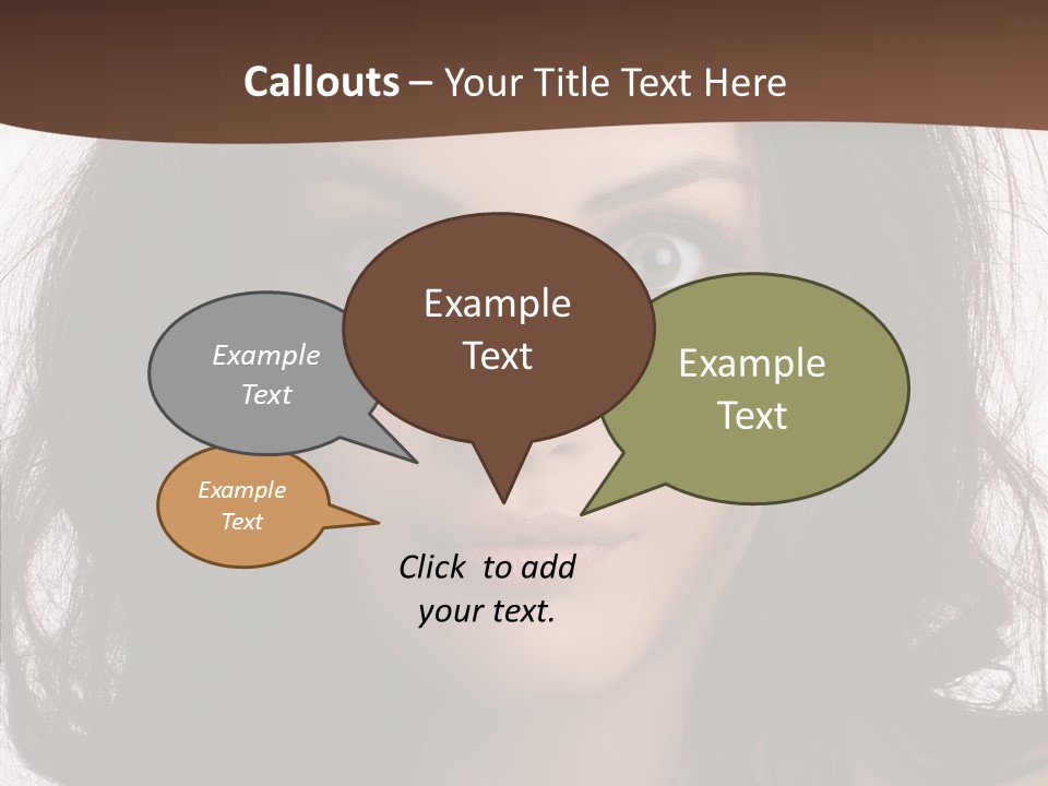 Dessert Isolated Shocked PowerPoint Template