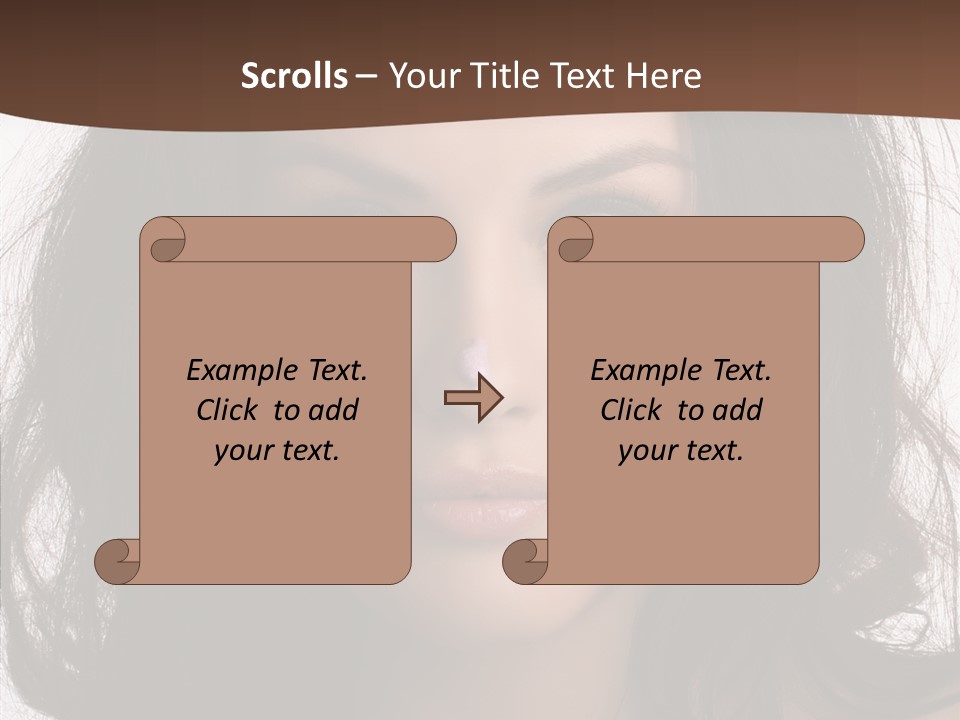 Dessert Isolated Shocked PowerPoint Template