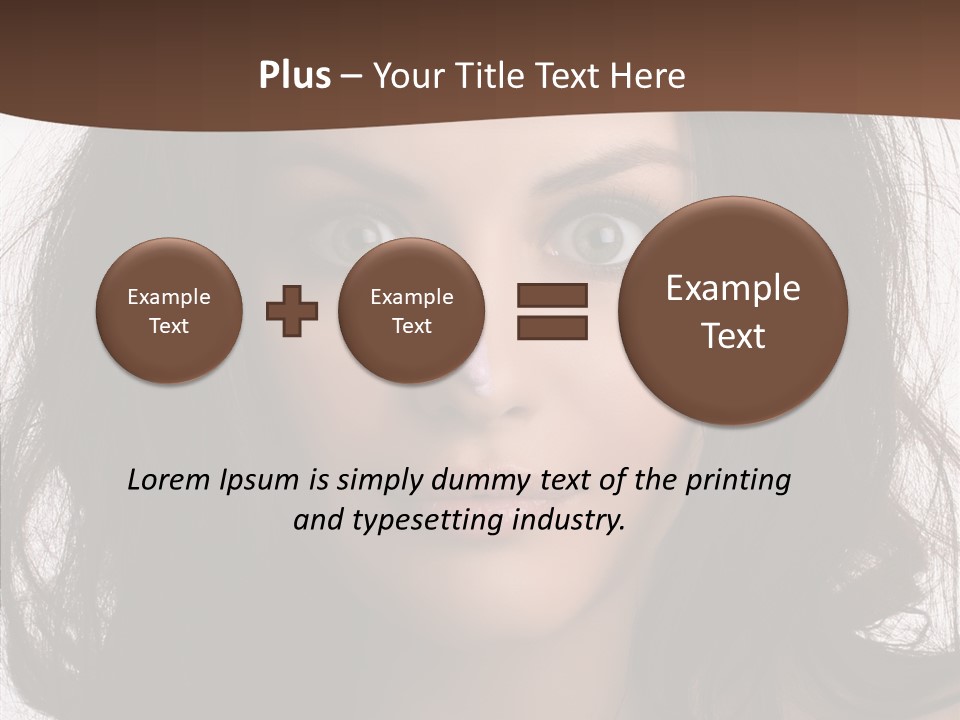 Dessert Isolated Shocked PowerPoint Template