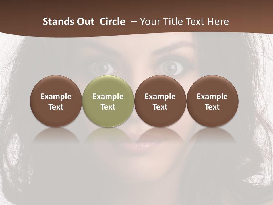 Dessert Isolated Shocked PowerPoint Template