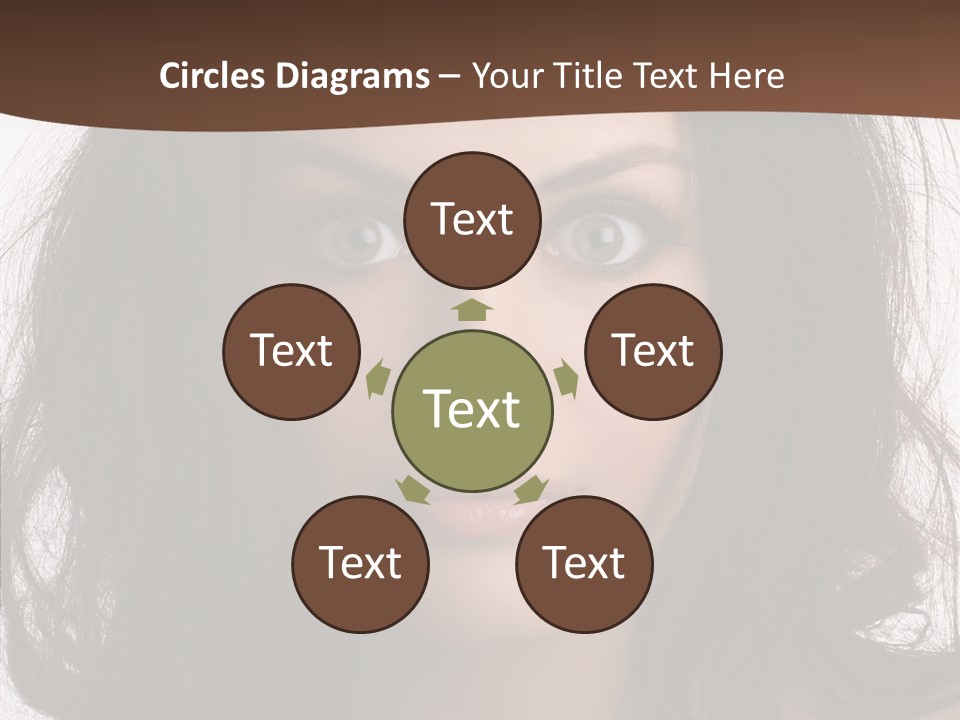 Dessert Isolated Shocked PowerPoint Template