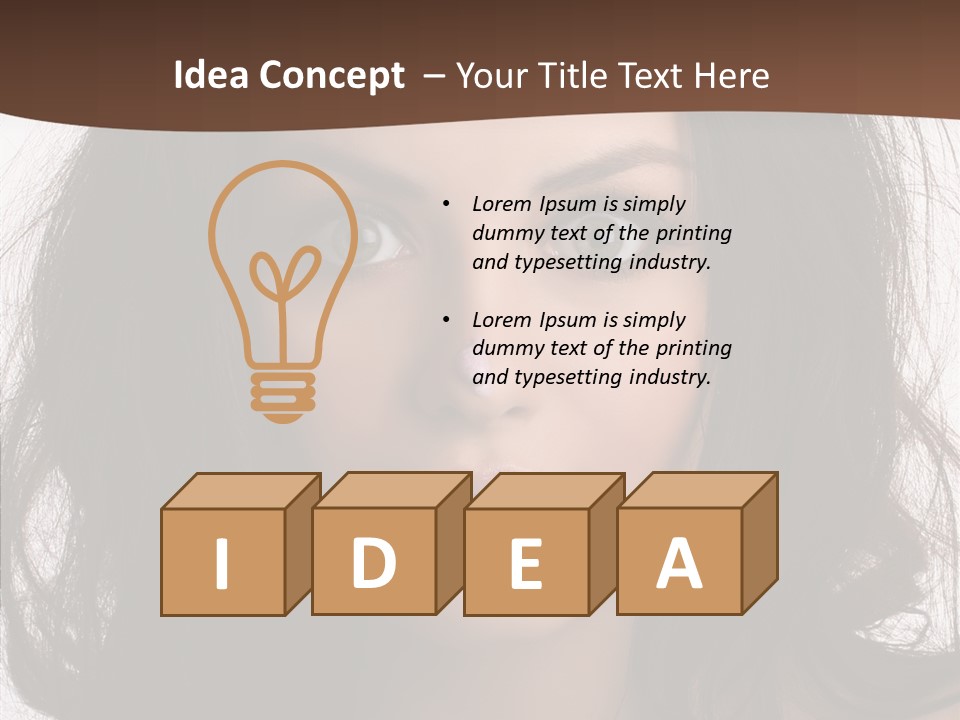 Dessert Isolated Shocked PowerPoint Template