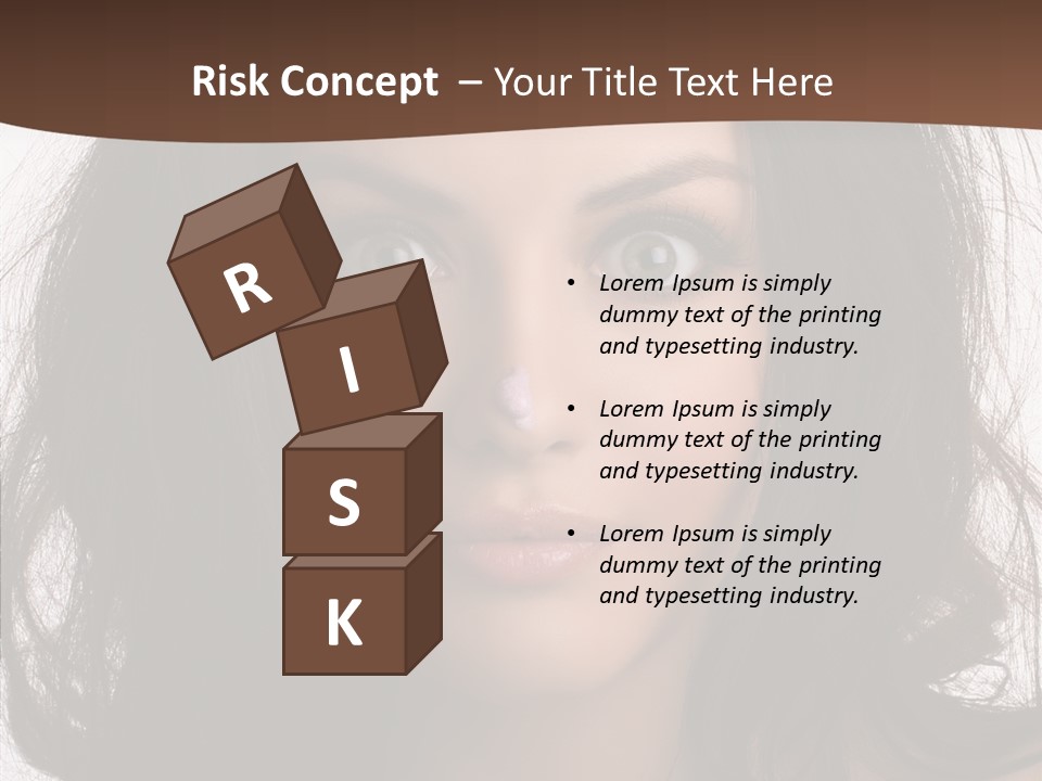 Dessert Isolated Shocked PowerPoint Template