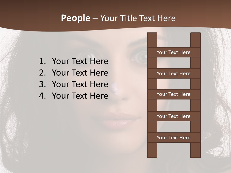 Dessert Isolated Shocked PowerPoint Template