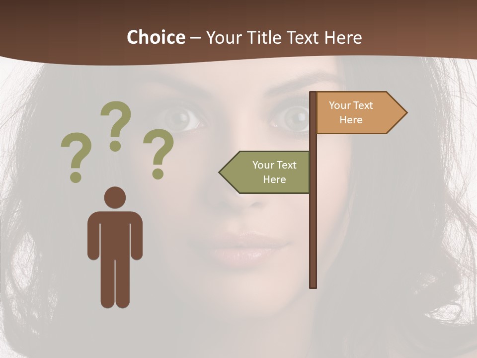 Dessert Isolated Shocked PowerPoint Template