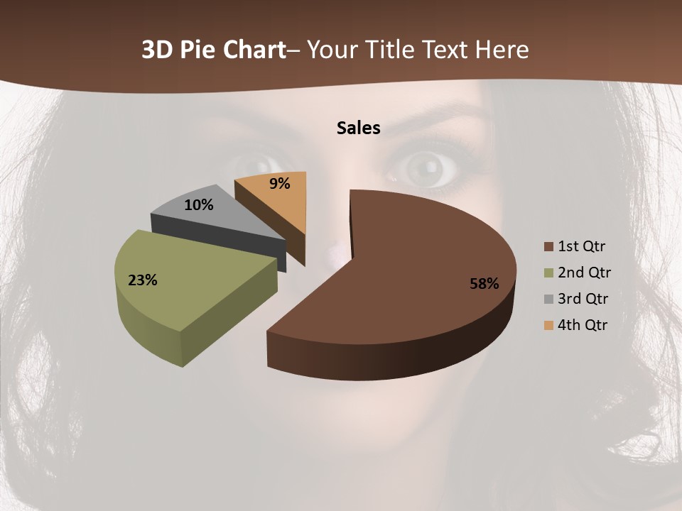 Dessert Isolated Shocked PowerPoint Template