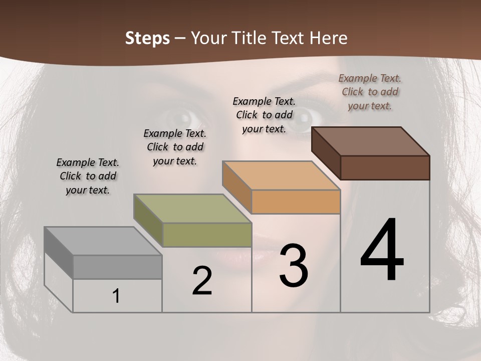 Dessert Isolated Shocked PowerPoint Template